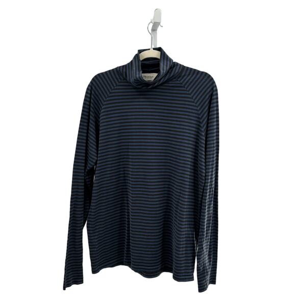 Pringle of Scotland Blue Striped Turtleneck - Picture 2 of 8